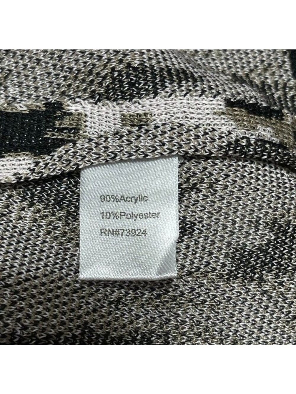 Ming Wang Heritage Women's Open Front Cardigan With Animal Print Design Size L A - Picture 4 of 7